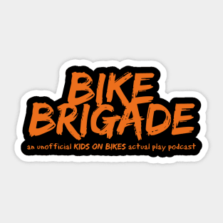 Bike Brigade in Orange Sticker